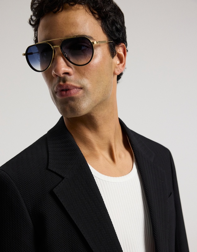 Calibre - Herringbone Jacquard Blazer Black