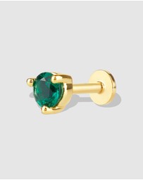 Wanderlust + Co - Birthstone Gold Flat Back Earring - May