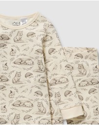 Wilson & Frenchy - Foxglove Forest Organic Long Sleeved Pyjamas - Babies-Kids