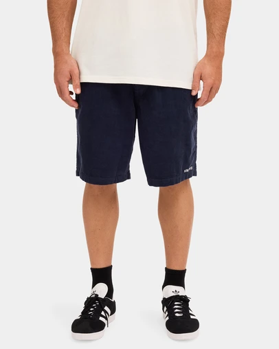 VonZipper - Mens Byron Corduroy Elastic Waist Shorts