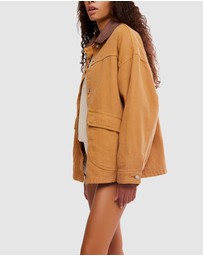 Free People - Lemon Denim Jacket