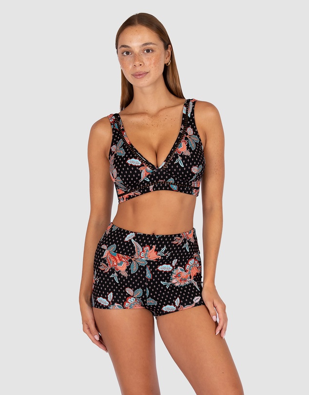 Baku Swimwear - Spice Temple D/DD Cup Longline Bikini Bra Top