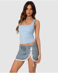 EDIKTED - Ronda Bow Back Tank Top