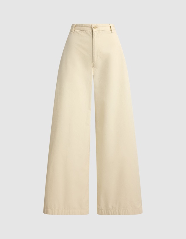 Polo Ralph Lauren - Cotton Relaxed Wide-Leg Pants