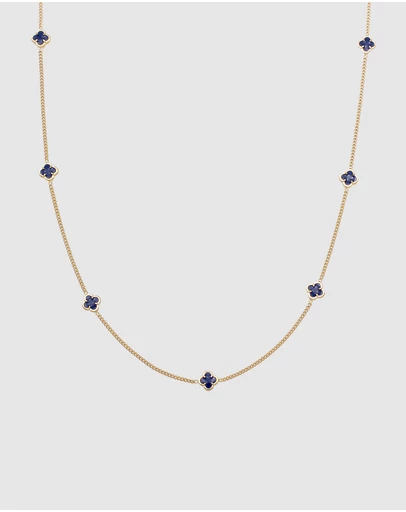 Kuzzoi - ICONIC EXCLUSIVE - Cloverleaf Necklace in Gold-Plated 925 Sterling Silver