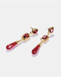 THOMAS SABO - THOMAS SABO Elyndra Earrings with Red Stones