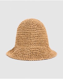 Subtitled - East Straw Bucket Hat