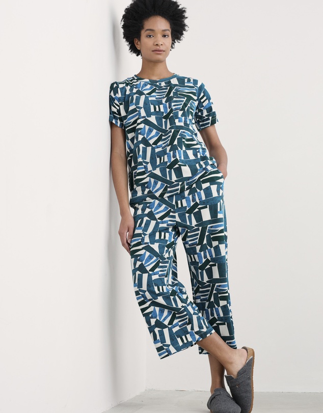 Seasalt - Seasalt Cornwall Teal Moonlight Pyjamas
