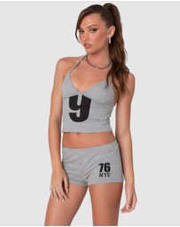 EDIKTED - Jordan V Neck Halter Top
