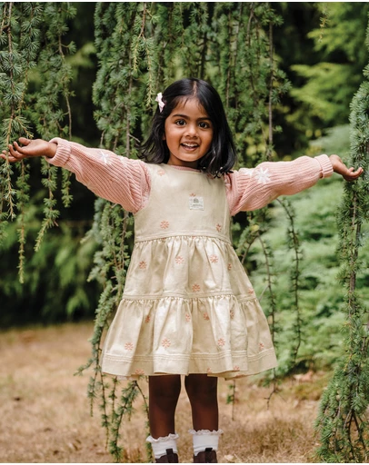 Kynd Baby - Denim Dress in Denim Floral