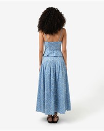 Forcast - Alisa Gathered Full Skirt