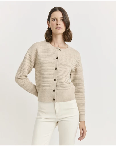 Toorallie - Parallel Knit Cardigan