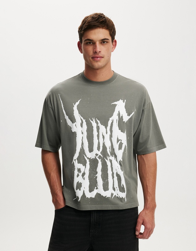 Cotton On - Cropped Fit Music T-Shirt