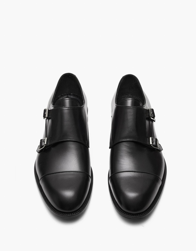 Aquila - D'ORO Collection - Baldwin Leather Monk Strap Shoes