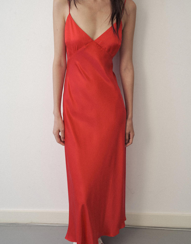 M.N.G - Silk V-Neck Dress