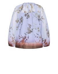 City Chic - Love Border Print Top