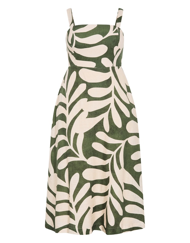 City Chic - Taranto Print Maxi Dress