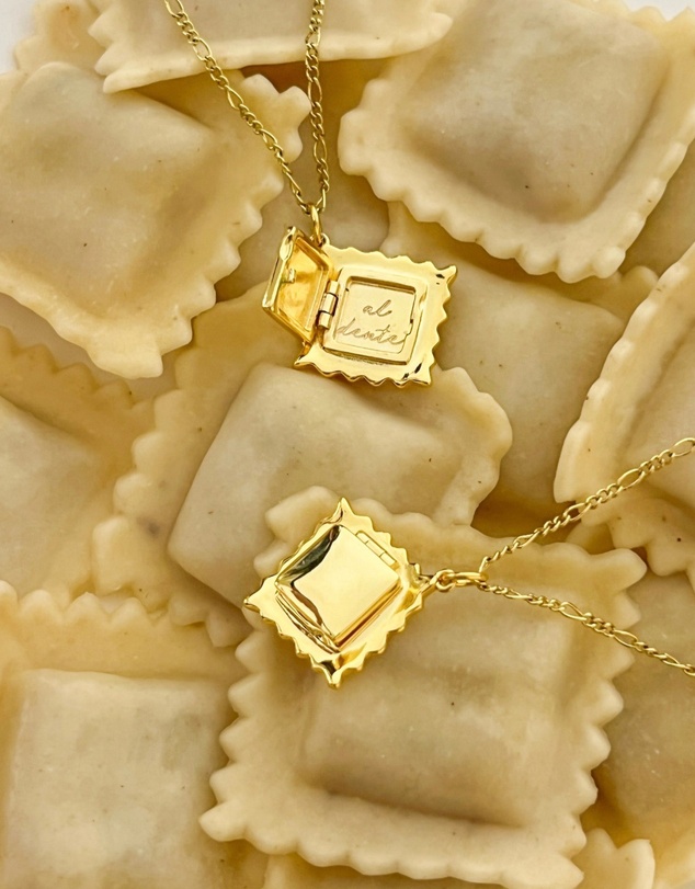 Wanderlust + Co - Ravioli Gold Necklace