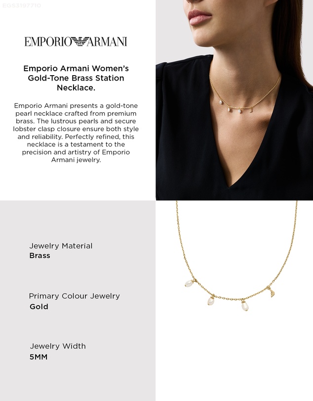 Emporio Armani - Gold Tone Necklace