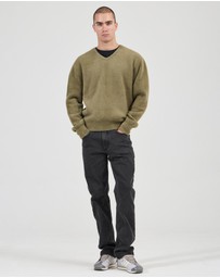 Rolla's - Shag V Neck Knit Jumper