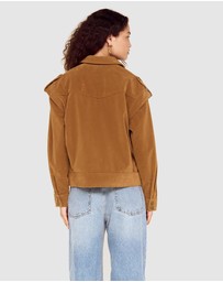 MINKPINK - Faye Faux Suede Jacket