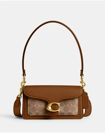 Coach - Coated Canvas Signature Tabby Shoulder Bag 20