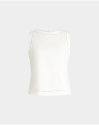 Forcast - Perry Linen Embroidery Top