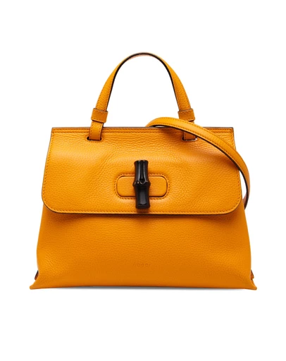 Pre-Loved by Azura Reborn - Pre-Loved Small Leather Bamboo Daily Satchel