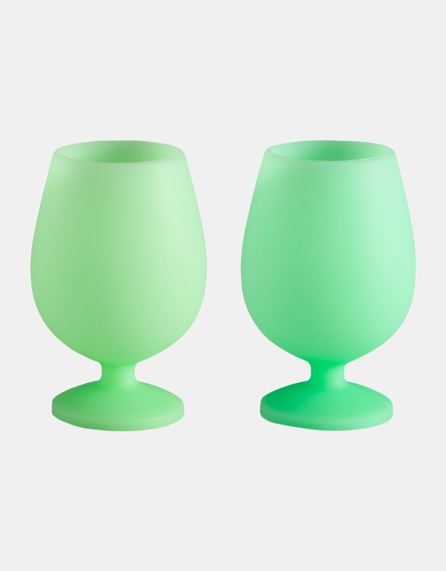 porter green - stemm | silicone unbreakable wine glasses