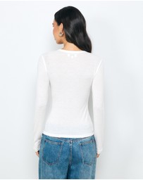 AERE - Maya Henley T-Shirt