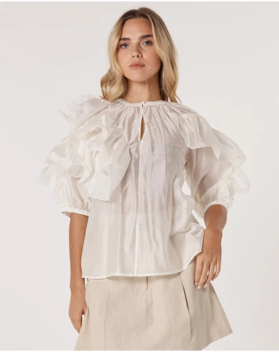 Fate + Becker - Celeste Ruffled Blouse