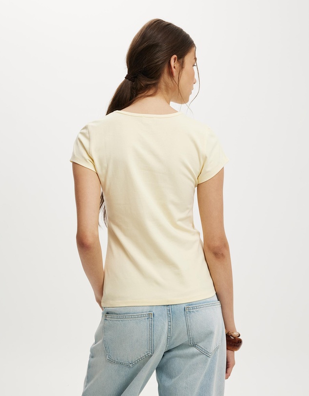 Cotton On - Longline Crew Short Sleeve Tee