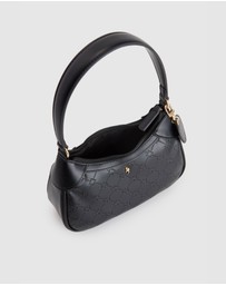 Laura Jones - Logo Embossed Shoulder Bag