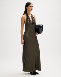 Minima Esenciales - Rume Halter Lace Midi Dress