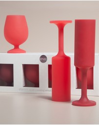 porter green - seff | silicone unbreakable champagne flutes