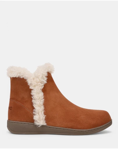 Vionic - Unwind Bootie Slipper - Tan