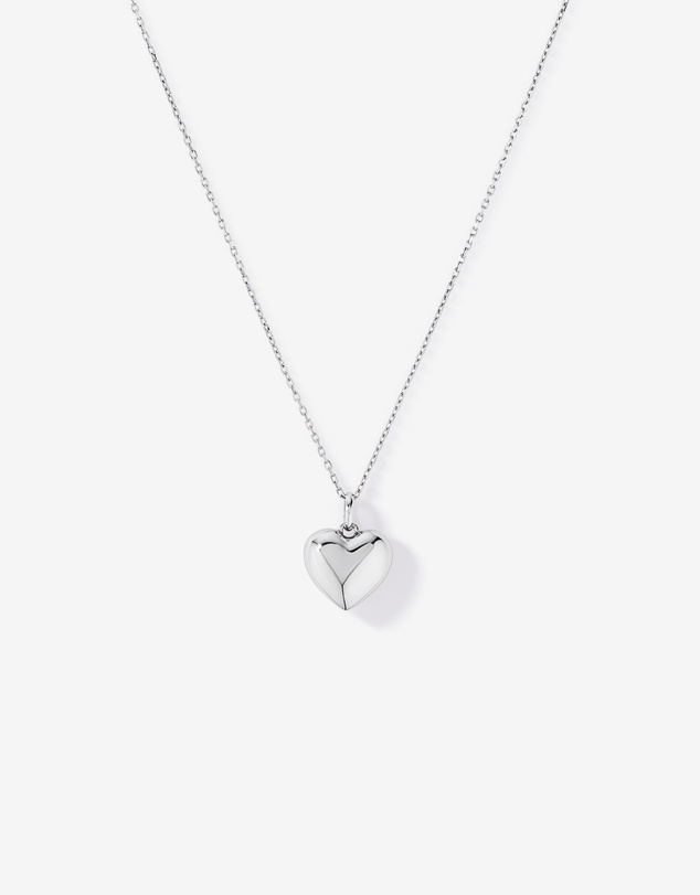 Michael Hill - Puff Heart Pendant with 45cm chain in Sterling Silve