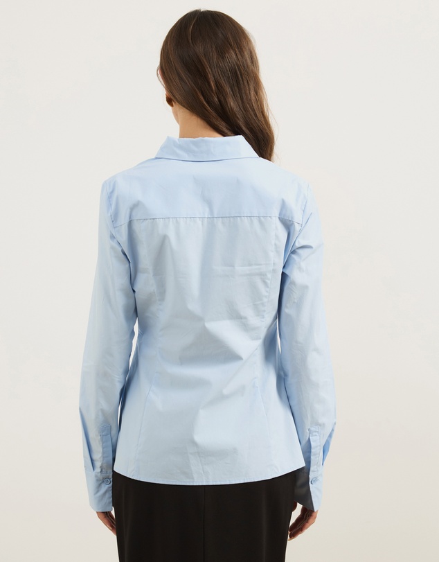 Atmos&Here - Amara Split Hem Structured Poplin Shirt