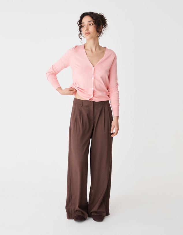 Forcast - Nicolette V-Neck Knit Cardigan