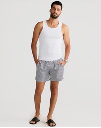 Vacay Swimwear - Rib Singlet White