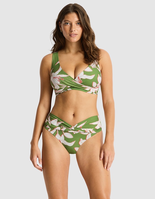 Sea Level Australia - Veridian Cross Front Multifit Bra Top