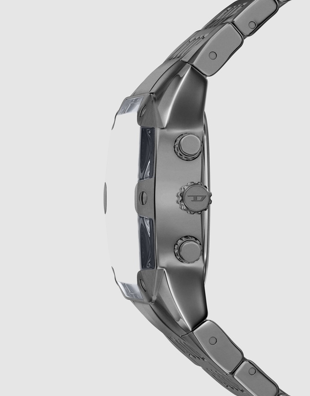Diesel - Spiked Cushion Gun-Metal Chronograph Watch