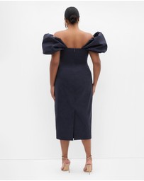 City Chic - Elyse Off Shoulder Midi Dress