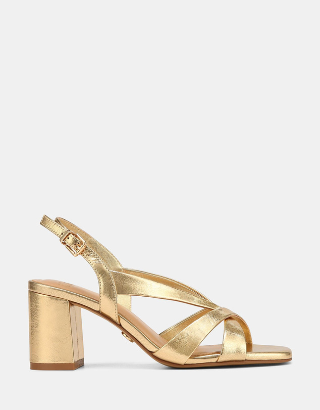 Wittner - Josie Mid Sandals Gold Leather
