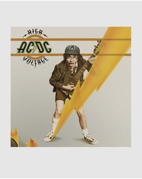 Sony Music - Crosley Record Storage Crate AC/DC High Voltage Vinyl Album Bundle