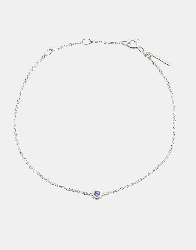 Kirstin Ash - Petite Birthstone Bracelet December Tanzanite