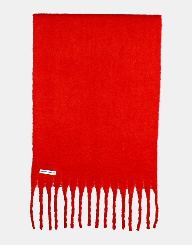 Morgan & Taylor - Ella Woven Scarf in Red