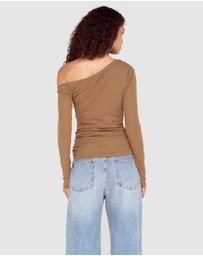 MINKPINK - Noa Assym Mesh Top
