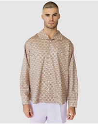 Justin Cassin - Imran Print Wide Collar Shirt