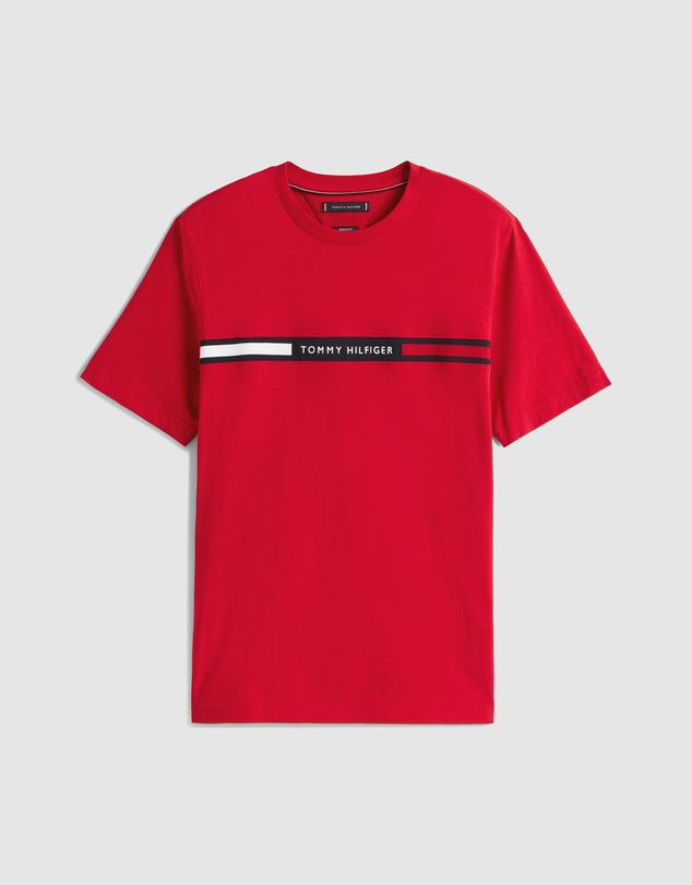 Tommy Hilfiger - Crew Neck Logo Panel T-Shirt